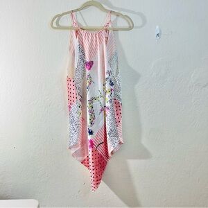 Victoria's Secret Satin Chemise Slip Dress Women Size Medium Tie Back Multicolor